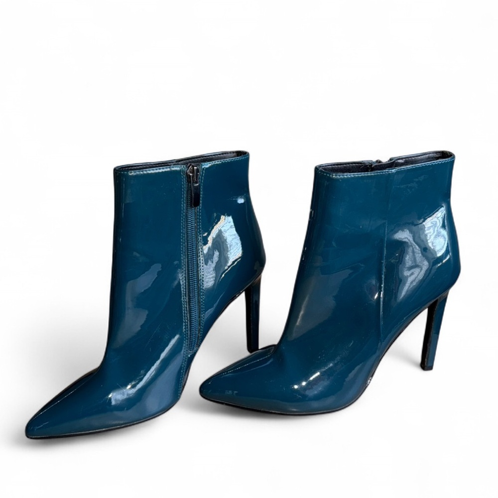 None West elegant teal blue booties
